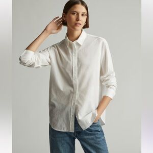 Everlane White The Must-Have Shirt in Silky Cotton